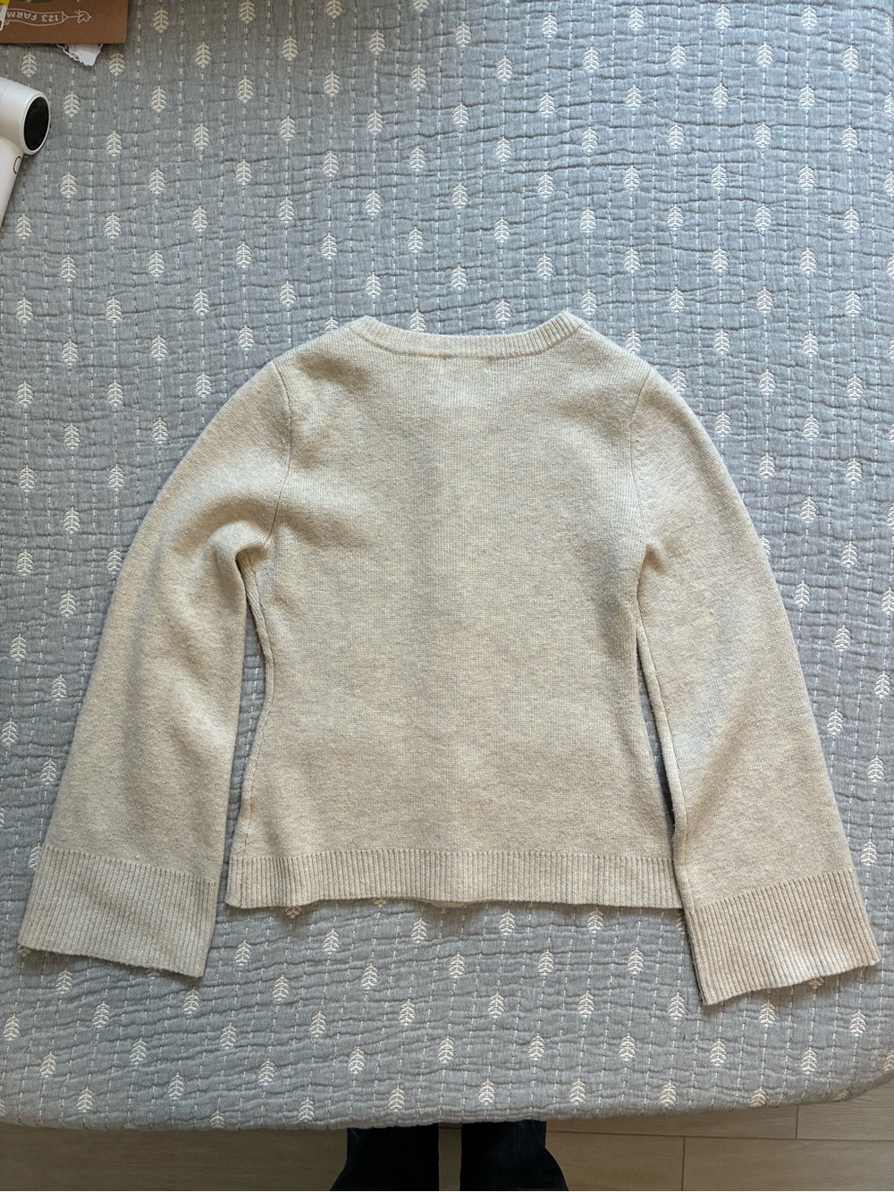 Mod Ref Tyler Cardigan in Cream - Picture 3 of 7